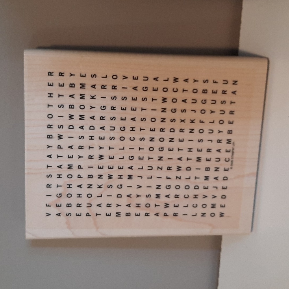 Word Search Background stamp